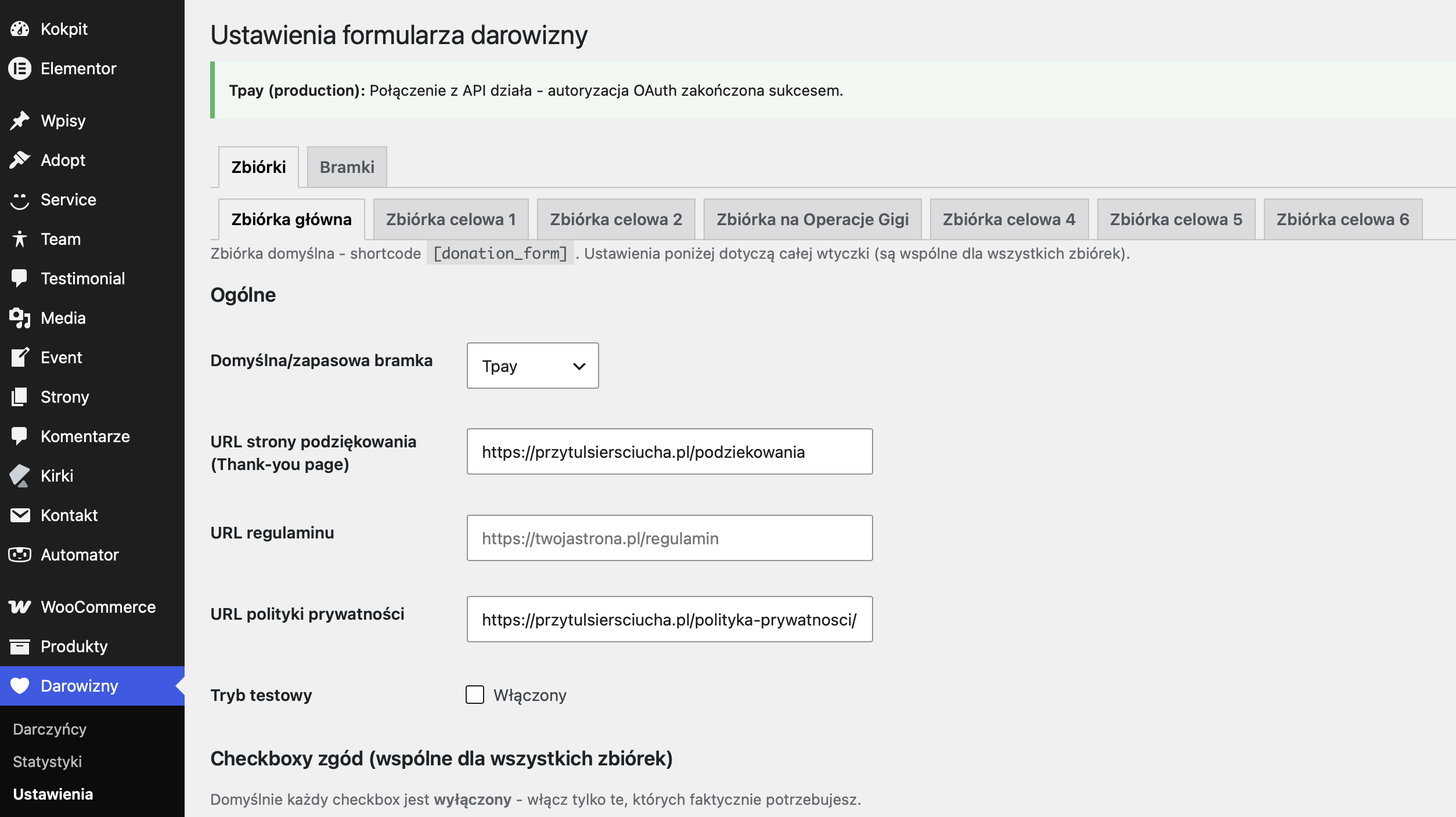 Wtyczka Wordpress - Podaruj Serce